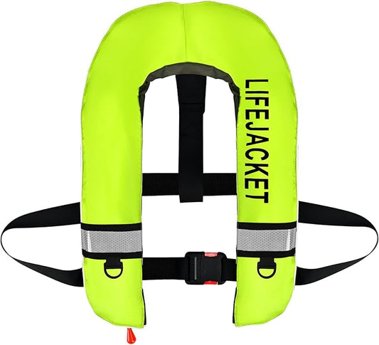 Adult Automatic PFD Vest, Inflatable Kayak Water Sports Vest for Kayaking SUP Paddleboarding Sailing Boating Fishing