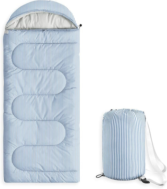 Wake In Cloud - Kids Sleeping Bag for Boys Girls Toddlers, Camping in Warm Cold Weather, Backpacking Lightweight Compact O...