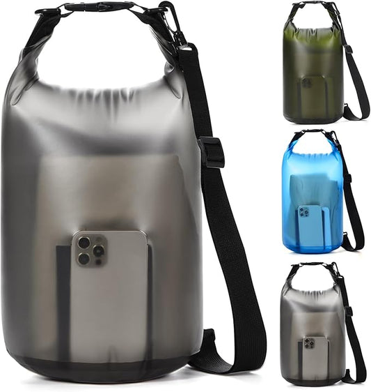 Dry Bags for Kayaking Waterproof, 5L/10L Dry Storage Bag, Roll Top Wet Bag for Swimming, Boating, Fishing,Camping & Beach