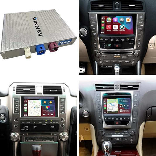 for Lexus GX 2009-2013 Wireless CarPlay Android Auto Linux Interface Box Fit for Original Car Radio Upgrade GPS Navigation