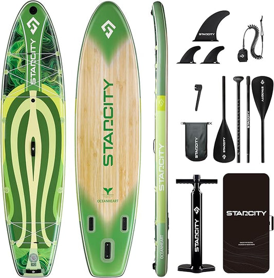 Starcity 11'6"*34"*6" Stand Up Paddle Board,Inflatable Paddle Boards for Adults w/a Simple and Non Slip Design, Moderate L...
